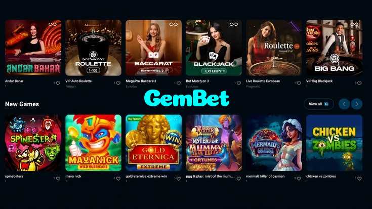 GemBet casino presented on mobile device in Pakistan with slots and live games